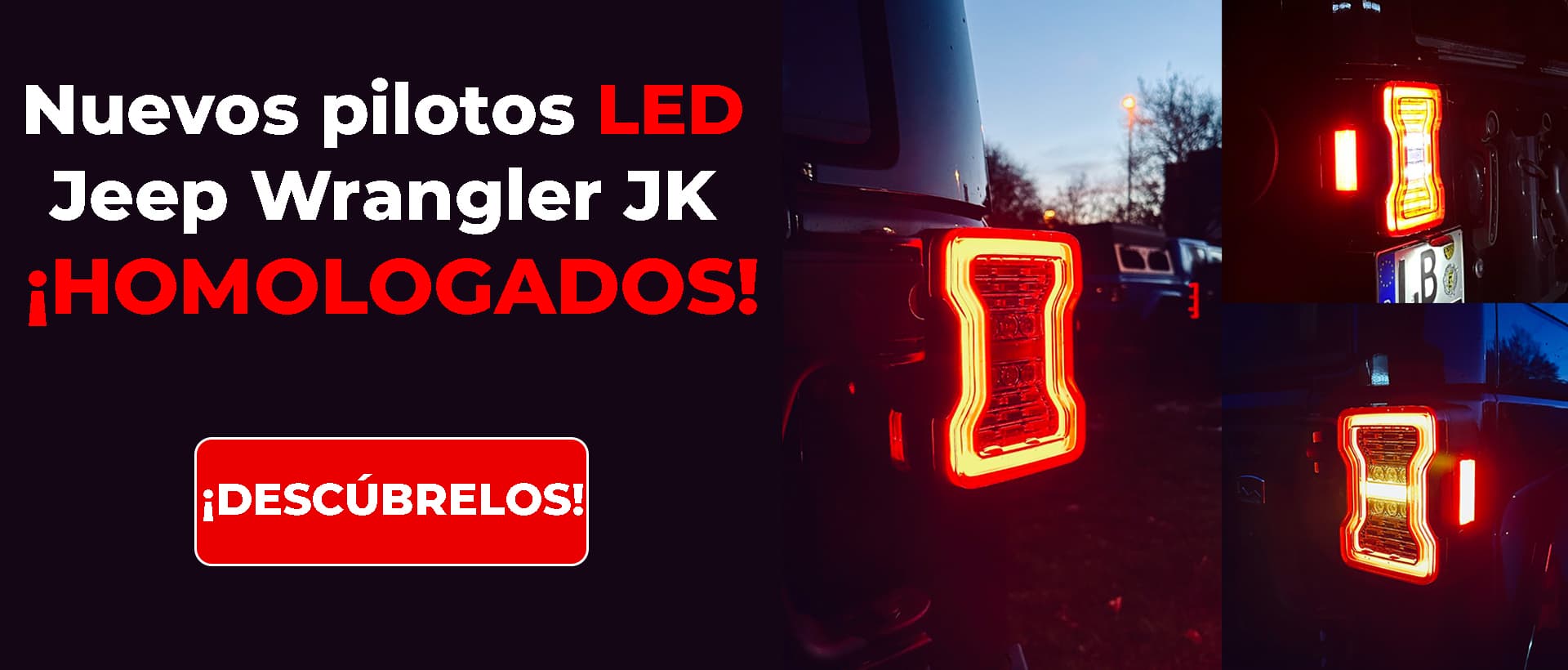 Nuevos pilotos LED Jeep Wrangler JK ¡Homologados!