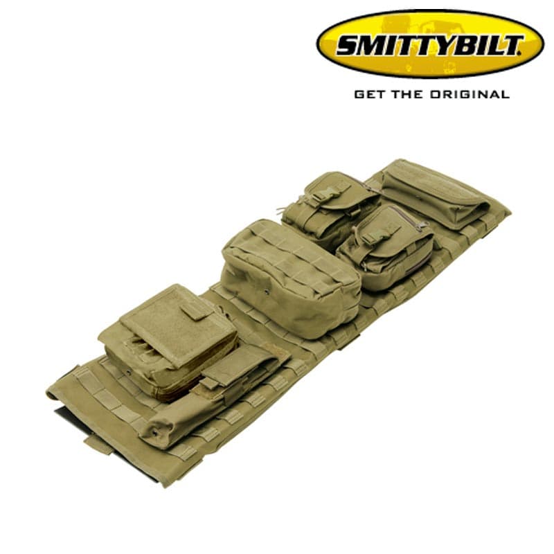 CONSOLA-SUPERIOR-G.E.A.R-TAN-MARRON-CLARO-CON-BOLSAS-DE-ALMACENAJE-PARA-JEEP-WRANGLER-JK-2007-2018-SMITTYBILT-5666024