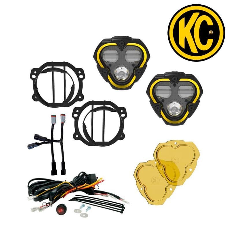 PLED-faros-antiniebla-KC-Flex-Era-parachoques-de-plastico-Dual-Mode-Set-KC97146-KC97146